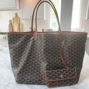 Goyard GM St. Louis Tote Brown/Black